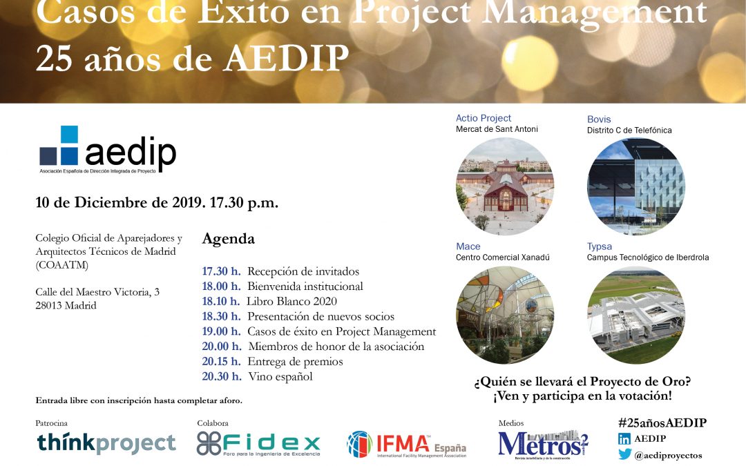 Evento AEDIP | Proyecto de Oro – 25 aniversario